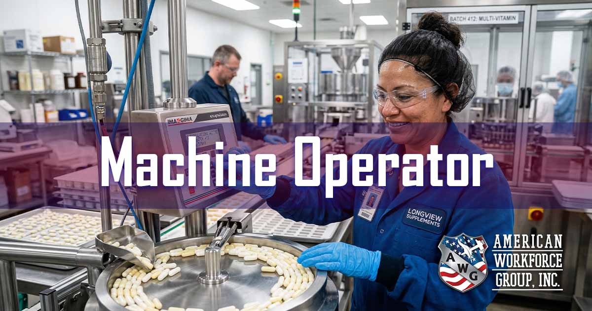 Machine Operators in a Manufacturing Facility Job